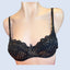 ALLURE, HAWAII - FOR PETITES - BLACK LACE PADDED PUSH UP BRA