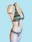 LAU DE LA - Classic Triangle Top - Latin Bottom Bikini with spectacular embellishment and style
