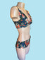 LAU DE LA - Sporty Halter Top and Modified Boyleg Full Coverage Bottom Bikini