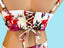 LAU DE LA Crop Top Halter Top and Full Coverage Bikini