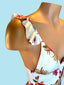 LAU DE LA Crop Top Halter Top and Full Coverage Bikini