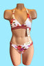 LAU DE LA - Sporty and Sharp Banded Halter Bikini with beautiful embroidery and embellishments