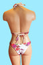 LAU DE LA - Sporty and Sharp Banded Halter Bikini with beautiful embroidery and embellishments