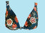 LAU DE LA - Sporty Halter Top and Modified Boyleg Full Coverage Bottom Bikini