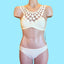 MALI Swimwear dramatic macrame bikini