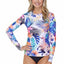 RAISINS - long sleeve back zip light weight rashguard