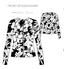 RAISINS - LONG SLEEVE FRONT ZIP RASHGUARD - ALOHA BLACK AND WHITE