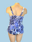 SHAPE SOLVER - In My Blue Three Tier Tankini Top